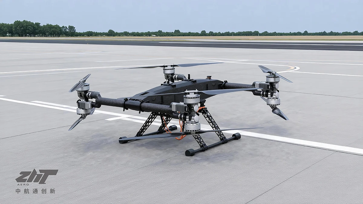KEEL MAX industrial UAV configured for construction supply delivery