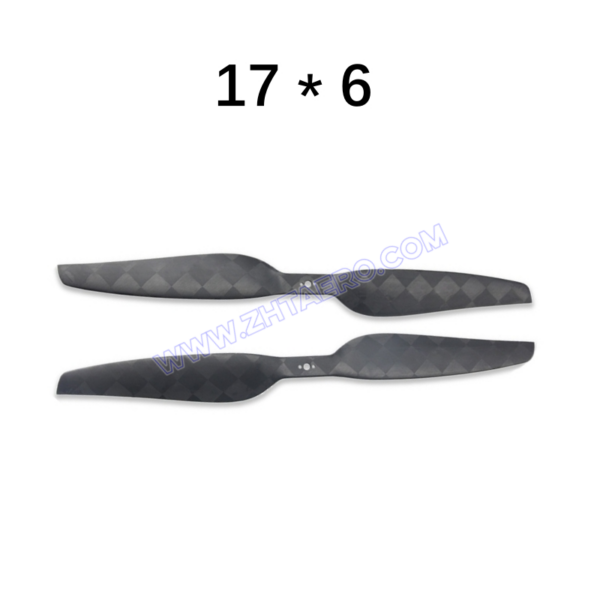 17x6 inches - Ultralight Carbon Fiber Propeller CW & CCW in one pair
