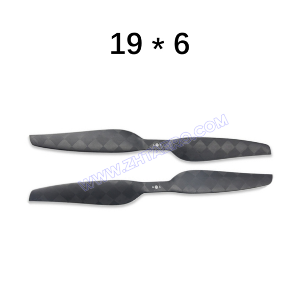 19x6 inches - Ultralight Carbon Fiber Propeller CW & CCW in one pair