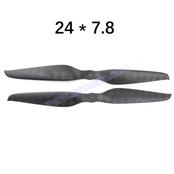 24x7.8 inches - Ultralight Carbon Fiber Propeller CW & CCW in one pair