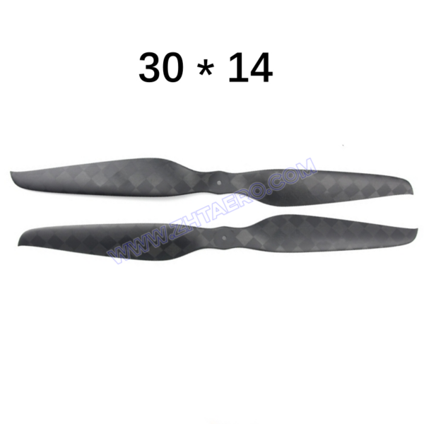 30x14 inches - Ultralight Carbon Fiber Propeller CW & CCW in one pair