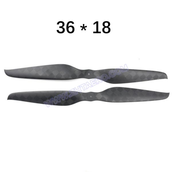 36x18 Inches – Ultralight Carbon Fiber Propeller CW & CCW In One Pair