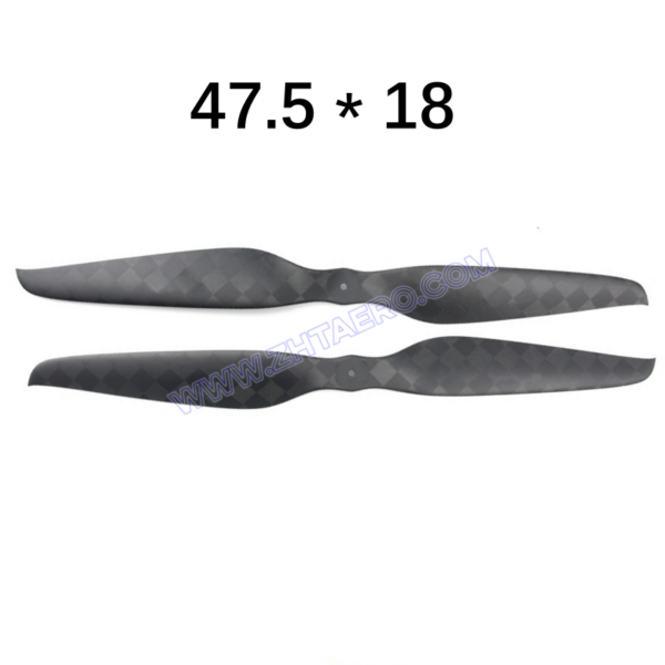 47.5x18 Inches – Ultralight Carbon Fiber Propeller CW & CCW In One Pair