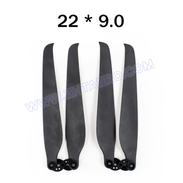 22x9.0 inches - Ultralight Carbon Fiber Foldable Propeller CW & CCW in one pair